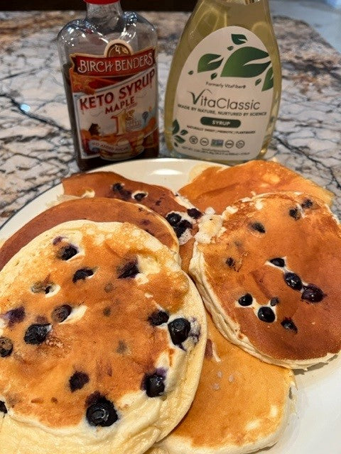 Blueberry Protein Pancakes